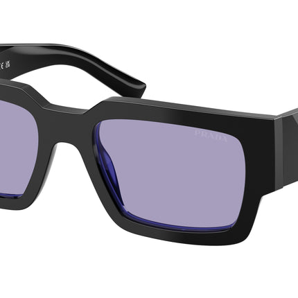 Prada PRB17S Rectangle Sunglasses  16K01O-Black/Purple 54-145-20 - Color Map Black