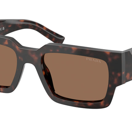 Prada PRB17S Rectangle Sunglasses  17N06B-Root Tortoise 54-145-20 - Color Map Tortoise