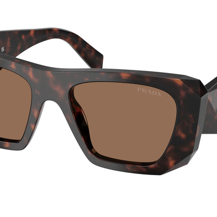 Prada PRB18SF Square Sunglasses  17N06B-Root Tortoise 53-145-17 - Color Map Tortoise