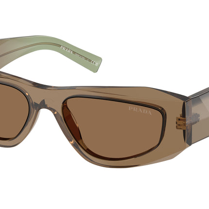 Prada PRB19S Pillow Sunglasses  29E90F-Terra 52-145-17 - Color Map Brown
