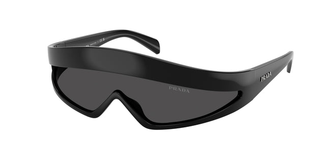 Prada PRB20S Cat Eye Sunglasses  1AB08Z-Black 0-120-138 - Color Map Black