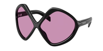 Prada PRB21S Irregular Sunglasses  16K30G-Black 68-125-12 - Color Map Black