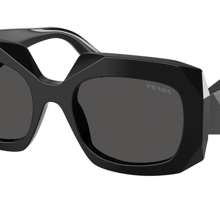 Prada PRB23S Square Sunglasses  16K08Z-Black 54-145-20 - Color Map Black