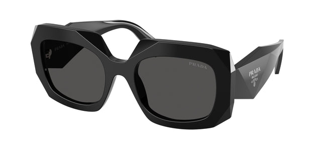 Prada PRB23S Square Sunglasses  16K08Z-Black 54-145-20 - Color Map Black