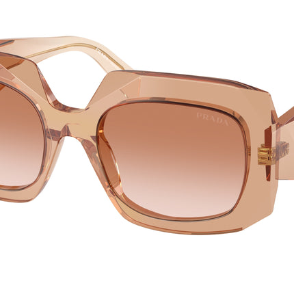 Prada PRB23S Square Sunglasses  28E50S-Chocolate 54-145-20 - Color Map Brown