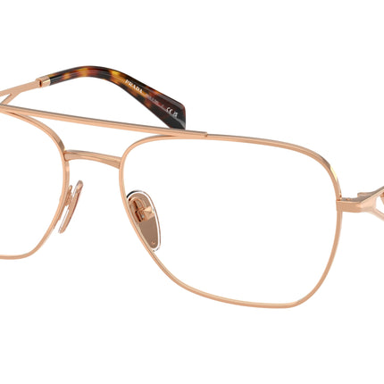 Prada PRB50V Pilot Eyeglasses  SVF1O1-Rose Gold 59-140-17 - Color Map Gold