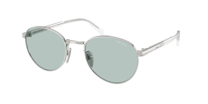 Prada PRB51S Oval Sunglasses  1BC40N-Acciaio 53-145-21 - Color Map Silver