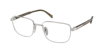 Prada PRB51V Rectangle Eyeglasses  11U1O1-Silver 55-145-19 - Color Map Silver
