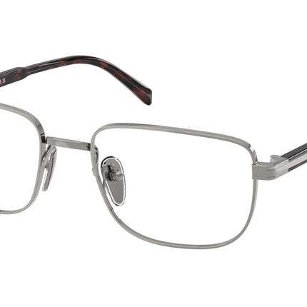 Prada PRB51V Rectangle Eyeglasses  20C1O1-Gunmetal 55-145-19 - Color Map Grey