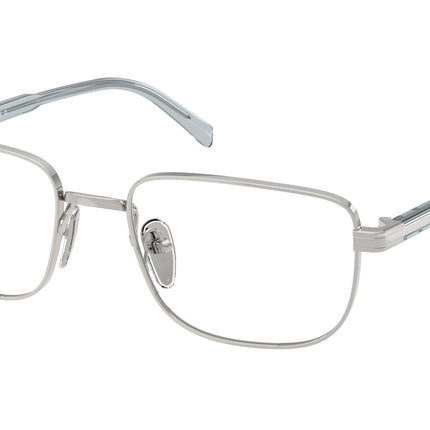 Prada PRB51V Rectangle Eyeglasses  29B1O1-Silver 55-145-19 - Color Map Silver