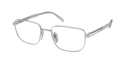 Prada PRB51V Rectangle Eyeglasses  29B1O1-Silver 55-145-19 - Color Map Silver