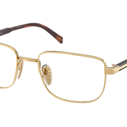 Prada PRB51V Rectangle Eyeglasses  5AK1O1-Gold 55-145-19 - Color Map Gold