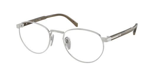 Prada PRB52V Phantos Eyeglasses  11U1O1-Silver 53-145-20 - Color Map Silver