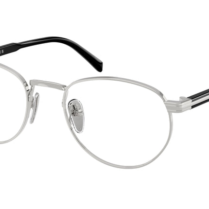 Prada PRB52V Phantos Eyeglasses  1BC1O1-Silver 53-145-20 - Color Map Silver