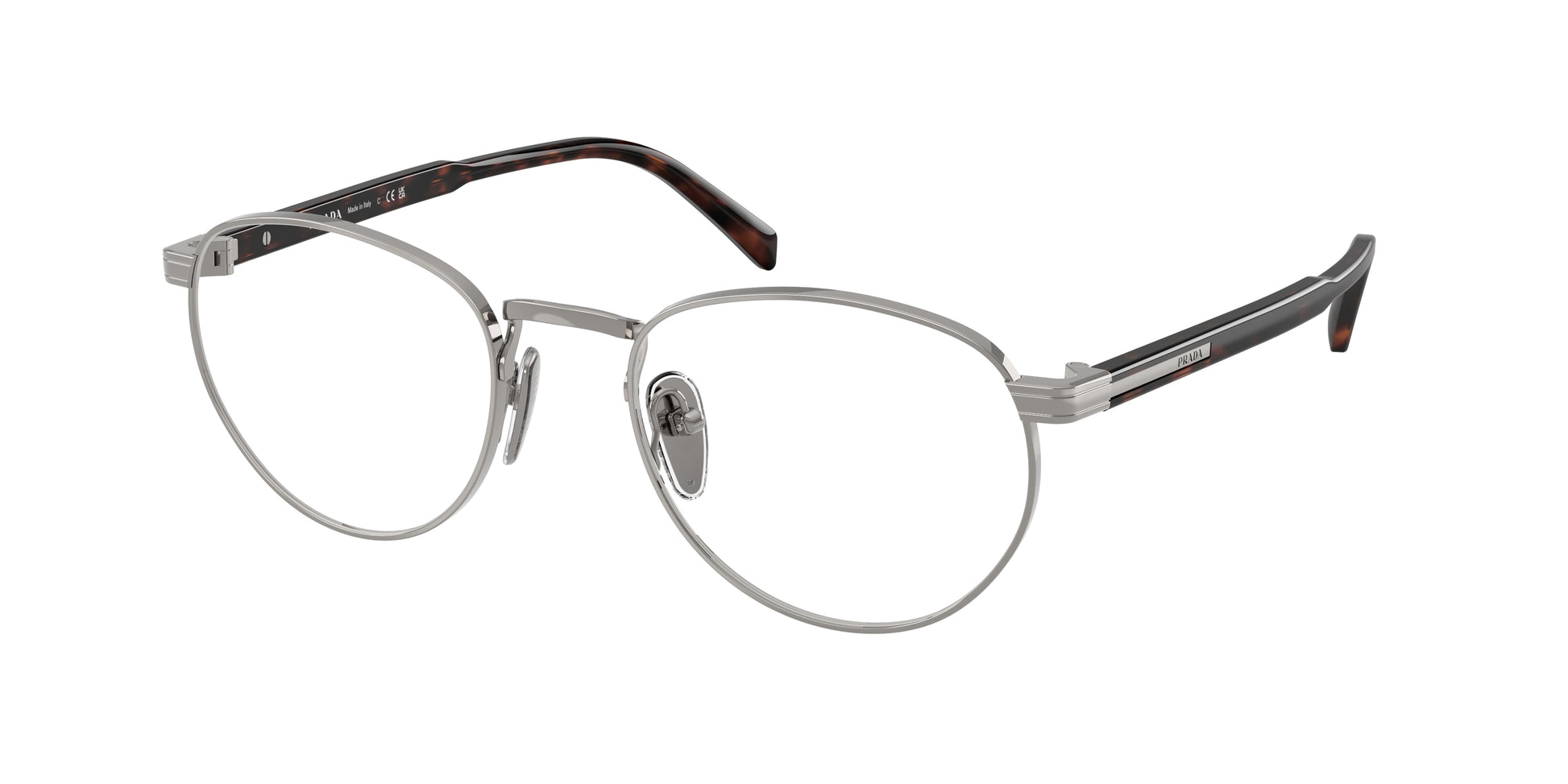 Prada PRB52V Phantos Eyeglasses  20C1O1-Gunmetal 53-145-20 - Color Map Grey