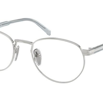 Prada PRB52V Phantos Eyeglasses  29B1O1-Silver 53-145-20 - Color Map Silver