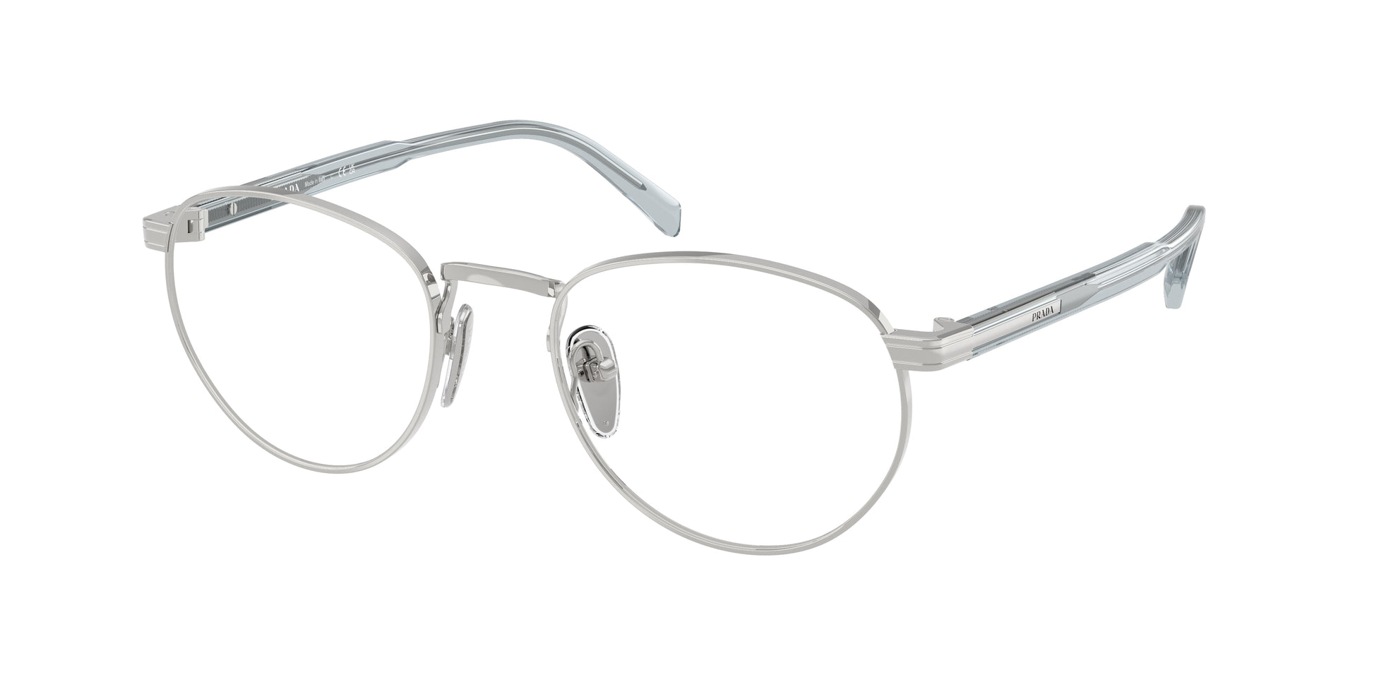 Prada PRB52V Phantos Eyeglasses  29B1O1-Silver 53-145-20 - Color Map Silver