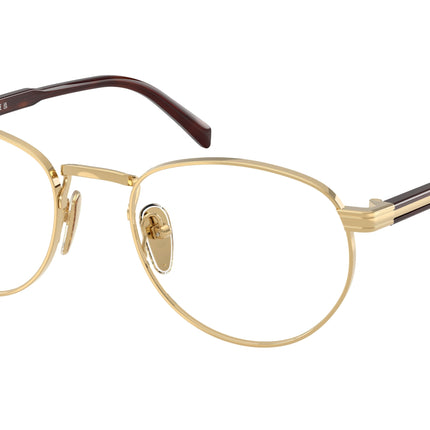Prada PRB52V Phantos Eyeglasses  5AK1O1-Gold 53-145-20 - Color Map Gold