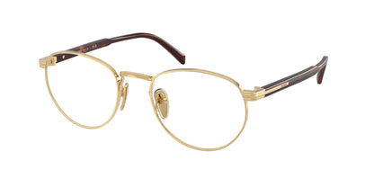 Prada PRB52V Phantos Eyeglasses  5AK1O1-Gold 53-145-20 - Color Map Gold