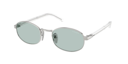 Prada PRB53S Oval Sunglasses  1BC40N-Silver 52-145-21 - Color Map Silver