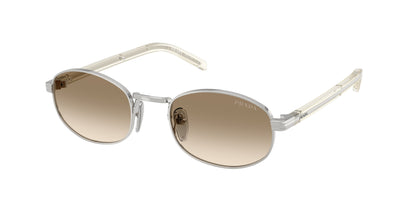 Prada PRB53S Oval Sunglasses  1BC80K-Silver 52-145-21 - Color Map Silver
