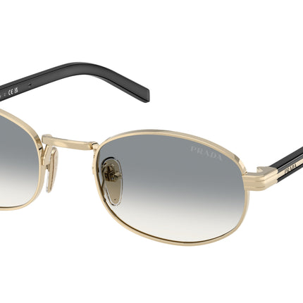 Prada PRB53S Oval Sunglasses  ZVN02C-Pale Gold 52-145-21 - Color Map Gold