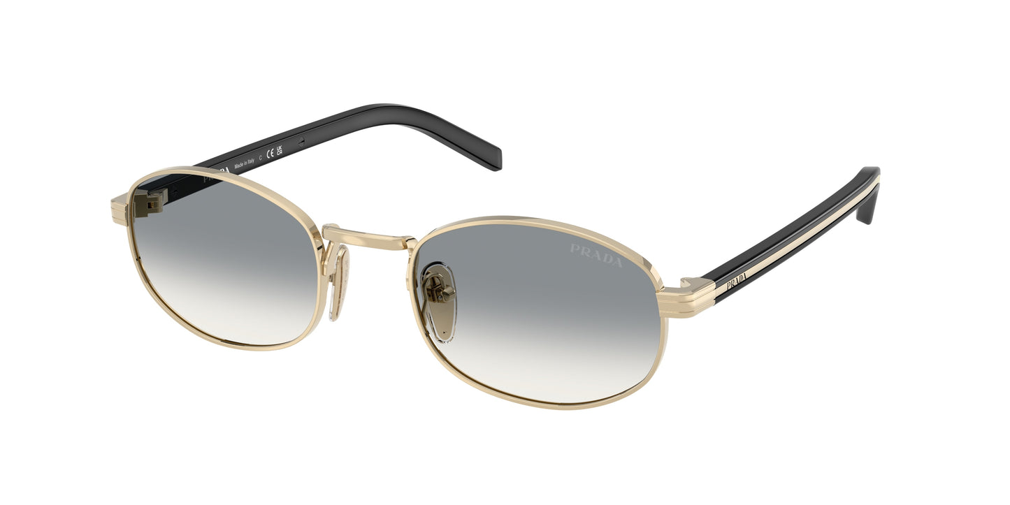 Prada PRB53S Oval Sunglasses  ZVN02C-Pale Gold 52-145-21 - Color Map Gold