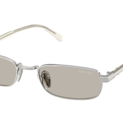 Prada PRB54S Rectangle Sunglasses  1BC30P-Silver 54-145-20 - Color Map Silver