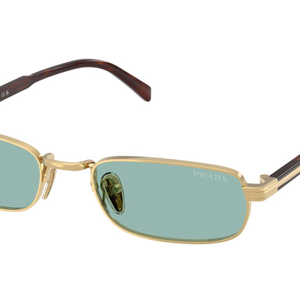 Prada PRB54S Rectangle Sunglasses  5AK40K-Gold 54-145-20 - Color Map Gold