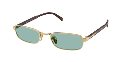 Prada PRB54S Rectangle Sunglasses  5AK40K-Gold 54-145-20 - Color Map Gold