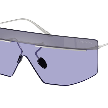 Prada PRB55S Irregular Sunglasses  1BC70P-Silver 0-145-140 - Color Map Silver