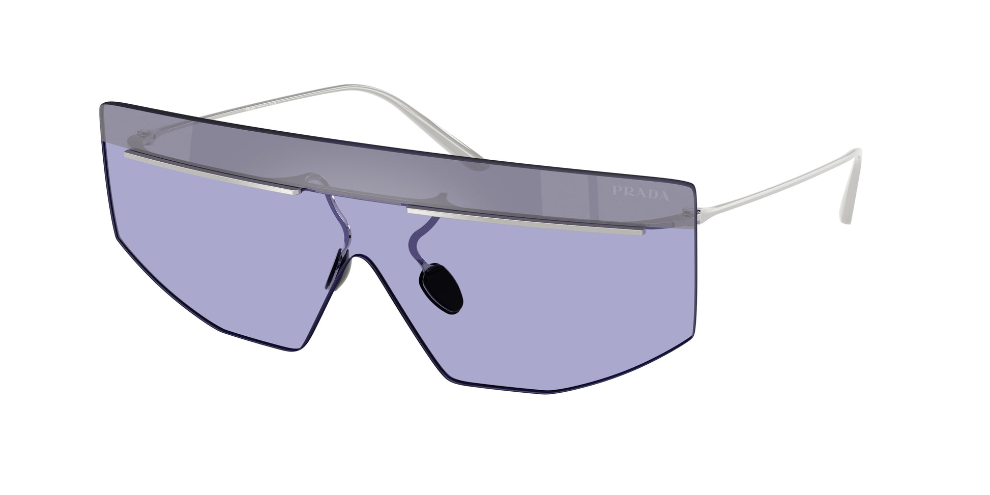 Prada PRB55S Irregular Sunglasses  1BC70P-Silver 0-145-140 - Color Map Silver