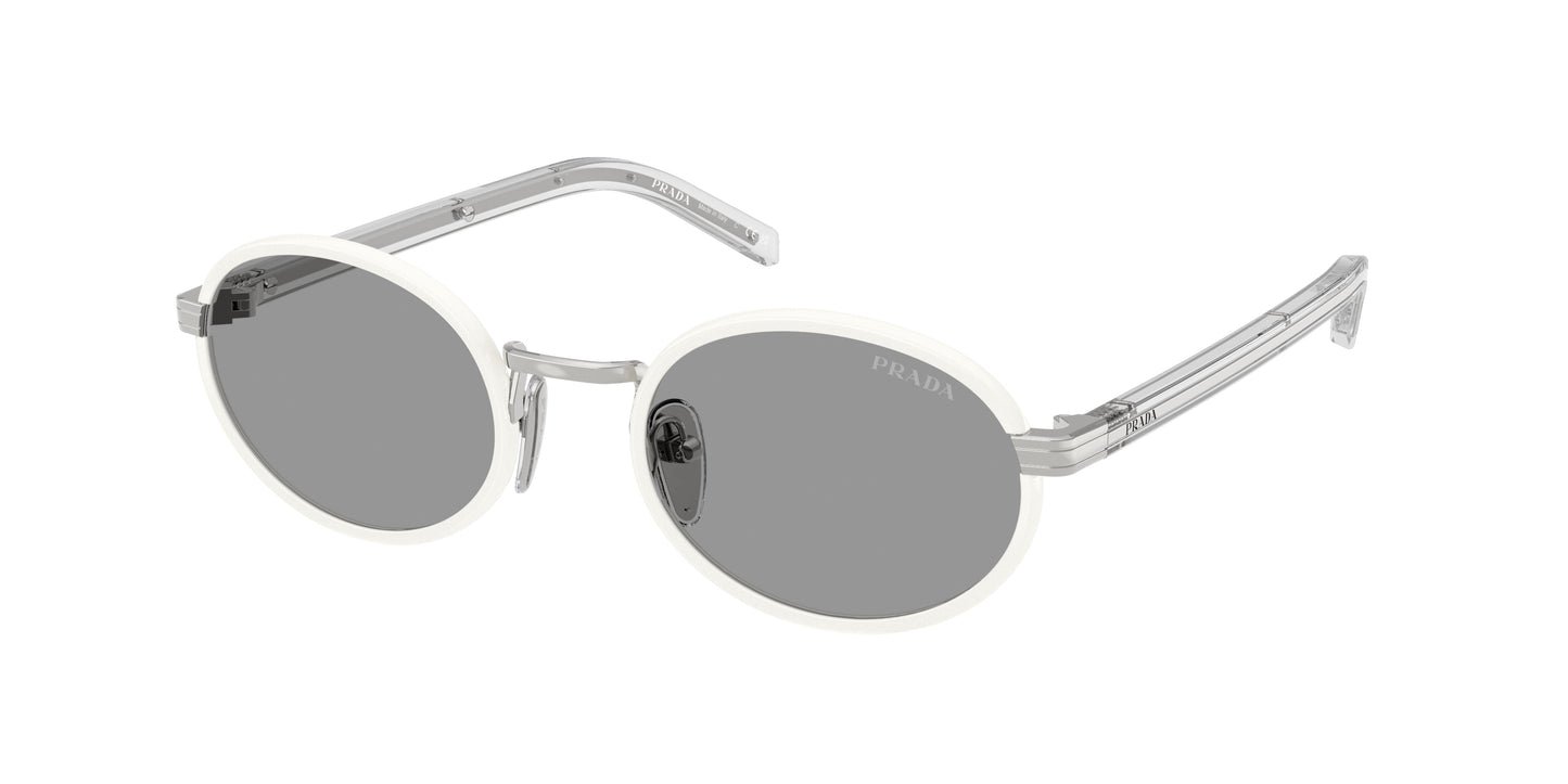Prada PRB56S Oval Sunglasses  23E50Q-Talc 52-145-20 - Color Map White