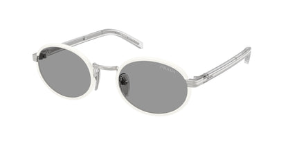 Prada PRB56S Oval Sunglasses  23E50Q-Talc 52-145-20 - Color Map White