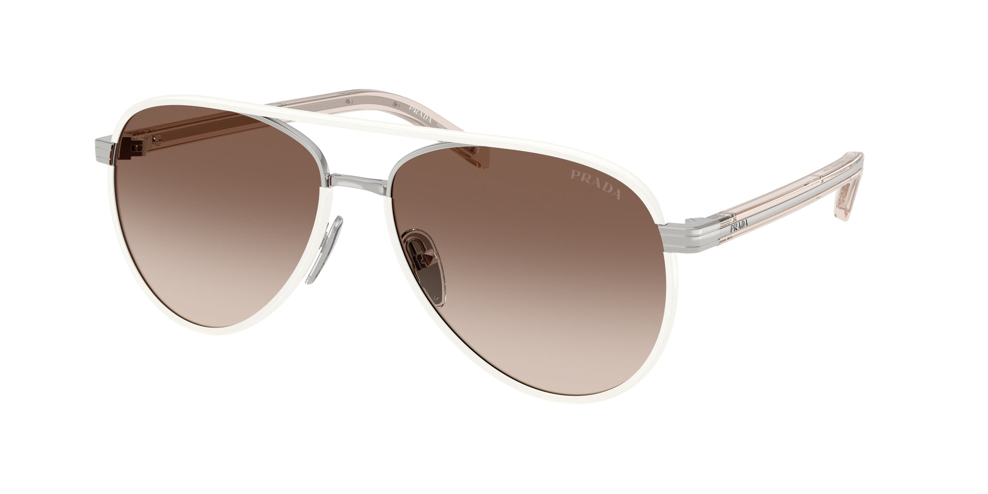 Prada PRB57S Pilot Sunglasses  23E10S-Silver 59-145-15 - Color Map Silver