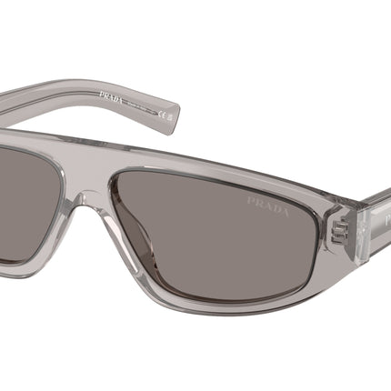 Prada PRC02SF Irregular Sunglasses  10J80Q-Grey Transparent 58-140-12 - Color Map Grey