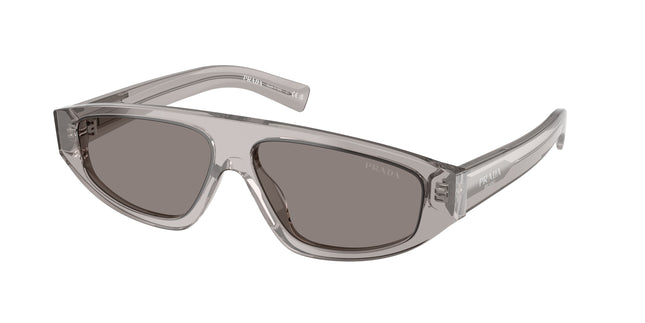 Prada PRC02S Irregular Sunglasses  10J80Q-Grey Transparent 57-140-13 - Color Map Grey