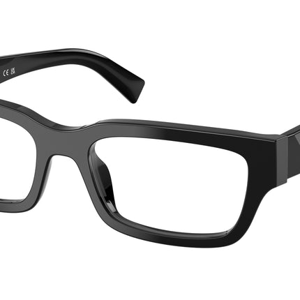 Prada PRC02VF Pillow Eyeglasses  16K1O1-Black 55-145-18 - Color Map Black