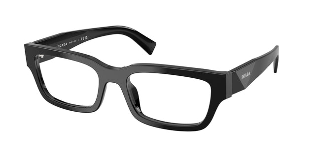 Prada PRC02VF Pillow Eyeglasses  16K1O1-Black 55-145-18 - Color Map Black