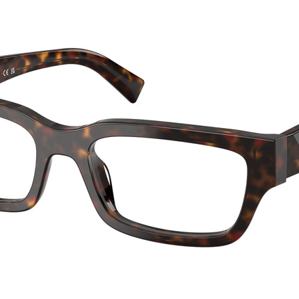 Prada PRC02VF Pillow Eyeglasses  17N1O1-Root Tortoise 55-145-18 - Color Map Tortoise