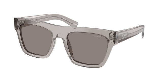 Prada PRC03S Rectangle Sunglasses  10J80Q-Grey Transparent 54-140-19 - Color Map Grey