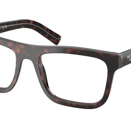 Prada PRC03VF Pillow Eyeglasses  17N1O1-Root Tortoise 56-145-18 - Color Map Tortoise