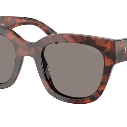 Prada PRC04S Square Sunglasses  23F80Q-Amaranth Tortoise 52-145-22 - Color Map Tortoise