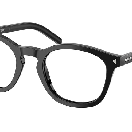 Prada PRC04V Pillow Eyeglasses  16K1O1-Black 51-145-22 - Color Map Black