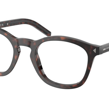 Prada PRC04V Pillow Eyeglasses  17N1O1-Root Tortoise 51-145-22 - Color Map Tortoise