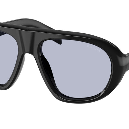 Prada PRC05SF Irregular Sunglasses  16K30X-Black 56-135-18 - Color Map Black