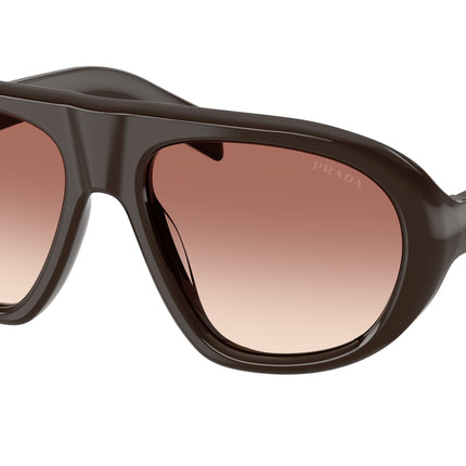 Prada PRC05SF Irregular Sunglasses  27I70X-Cigar 56-135-18 - Color Map Brown