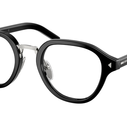 Prada PRC05V Phantos Eyeglasses  16K1O1-Black 50-145-23 - Color Map Black