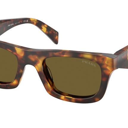 Prada PRC06SF Pillow Sunglasses  14L09Z-Honey Tortoise 53-145-18 - Color Map Tortoise