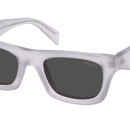 Prada PRC06SF Pillow Sunglasses  22G08Z-Frosted Ice 53-145-18 - Color Map Transparent